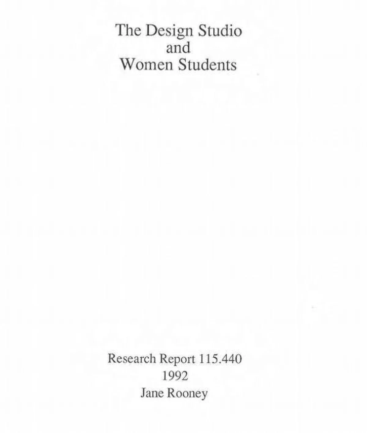 The design studio and women students 1992 jane rooney 01