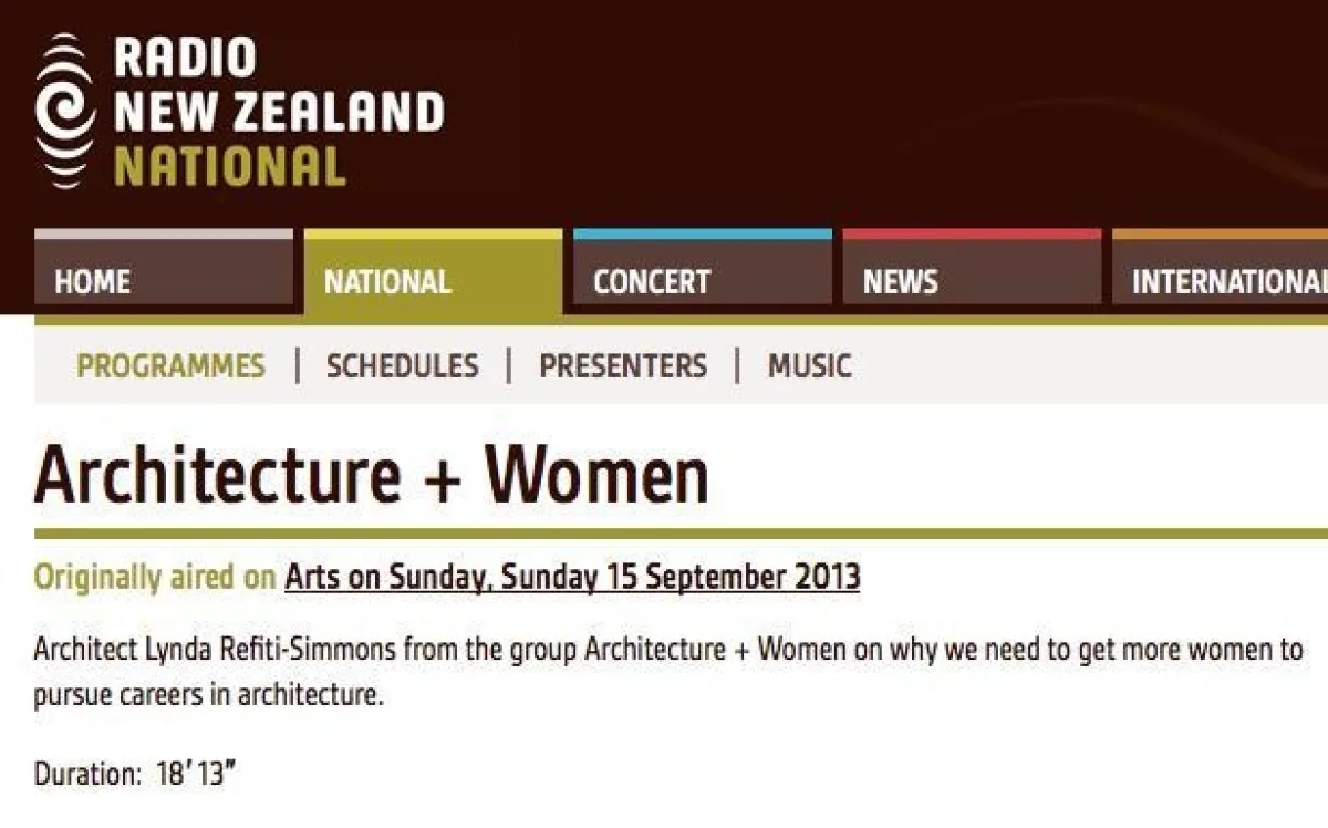 Architecture women nz on arts on sunday 01