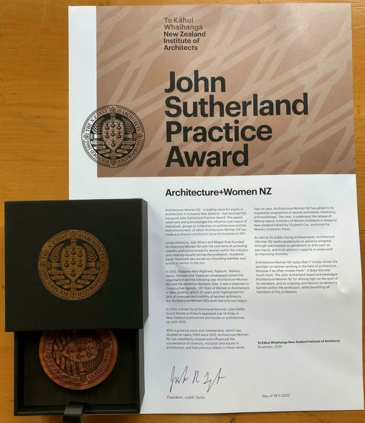 A w nz awarded inaugural nzia john sutherland practice 05