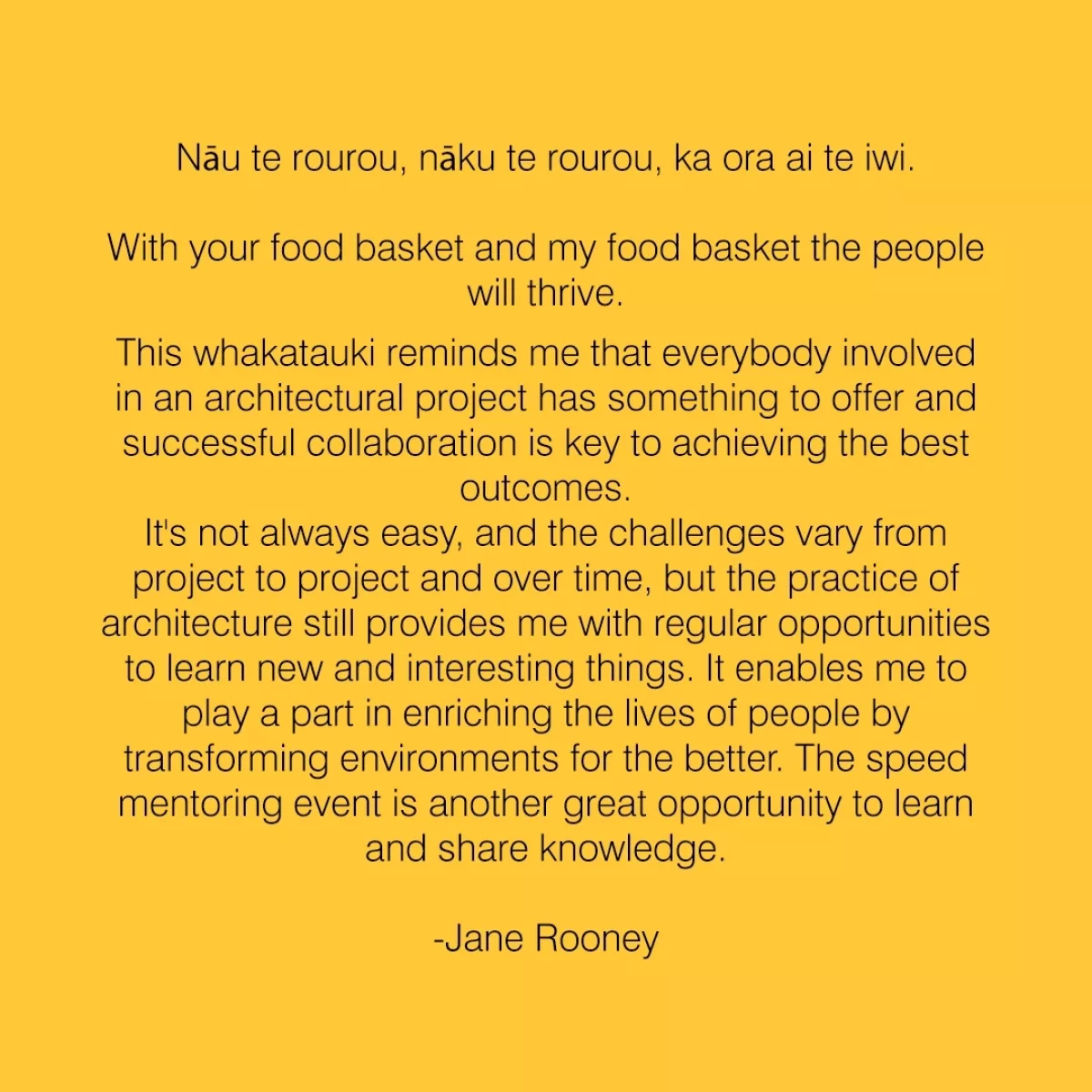 4 Speed Mentoring Quote Jane Rooney
