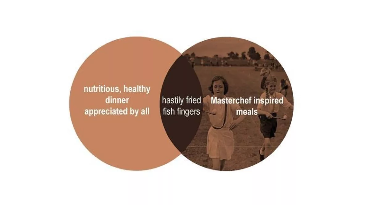 Working mothers illustrated in venn diagrammes by nikk 07